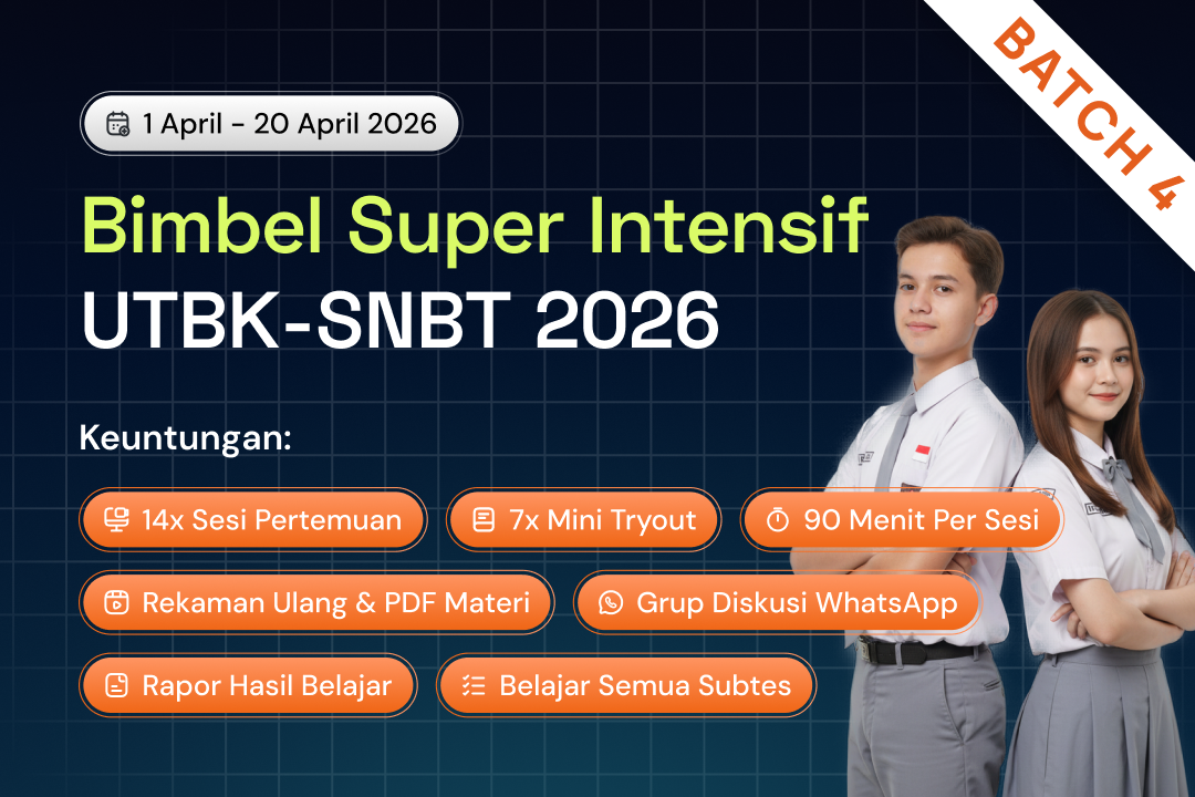 Bimbel Super Intensif UTBK-SNBT 2026 Batch 4