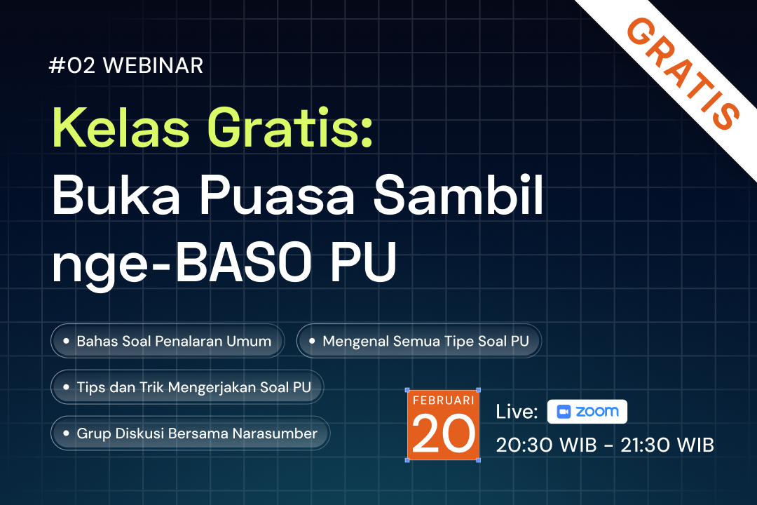 Kelas Gratis - Buka Puasa Sambil nge-BASO PU