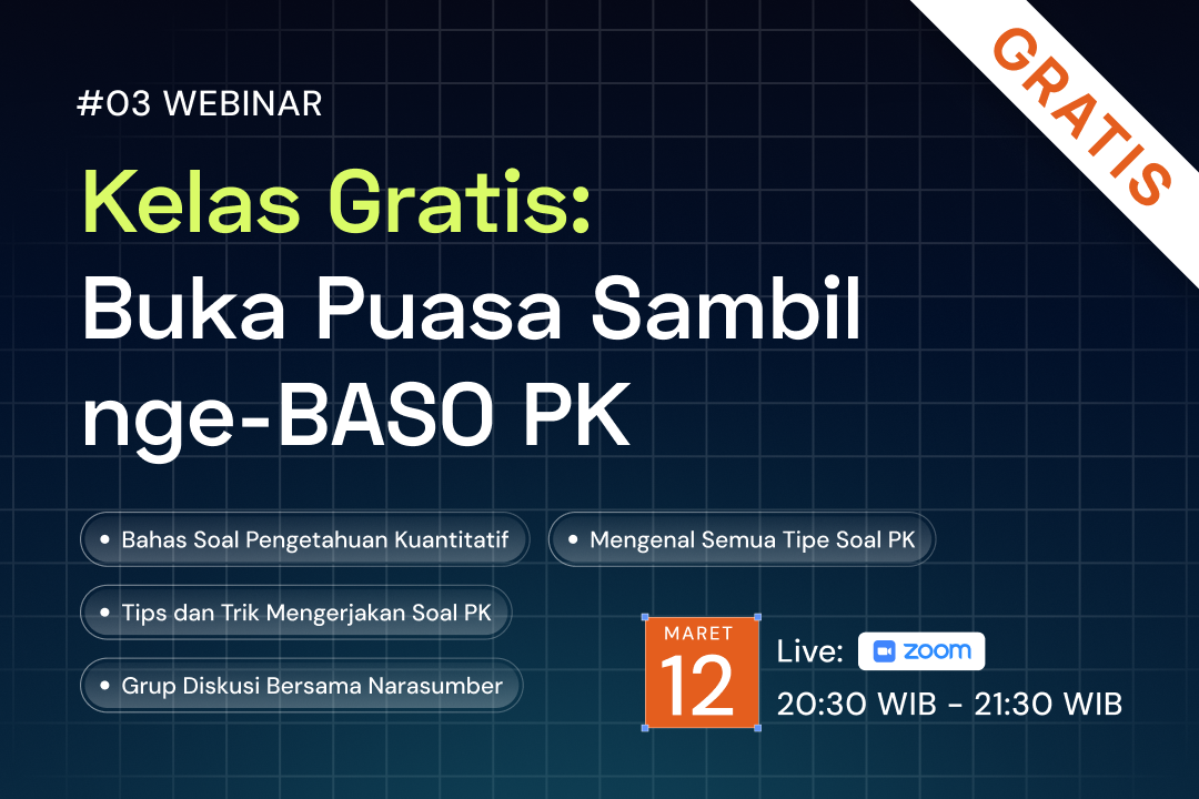 Kelas Gratis - Buka Puasa Sambil nge-BASO PK